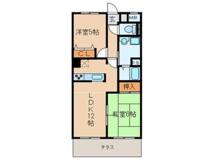 GRAND MAISON中小田井（E-1）の物件間取画像